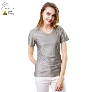 Authentic radiation protection 100% knitted silver fiber T-shirt 5G communication Electromagnetic radiation shielding clothes