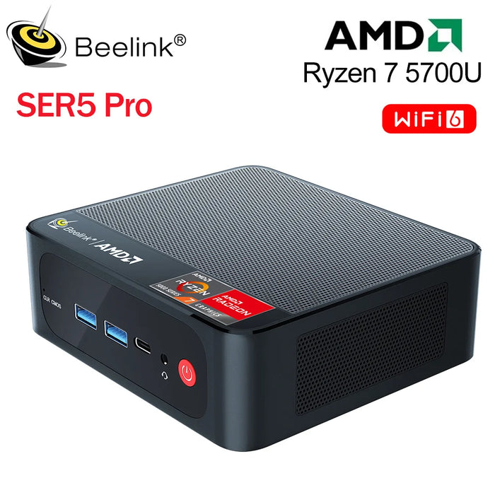 Beelink Mini PC SER7 AMD Ryzen 7 7840HS 5800H 5700U 5 5560U SER5 Pro SER6 MAX Gaming Computer WiFi6 DDR5 SSD