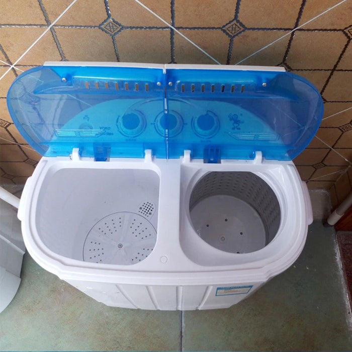 Double Tub Mini Washing Machine Small Semi-Automatic Double Tub Washing Machine Washing All-In-One Machine XPB45-688S  220v