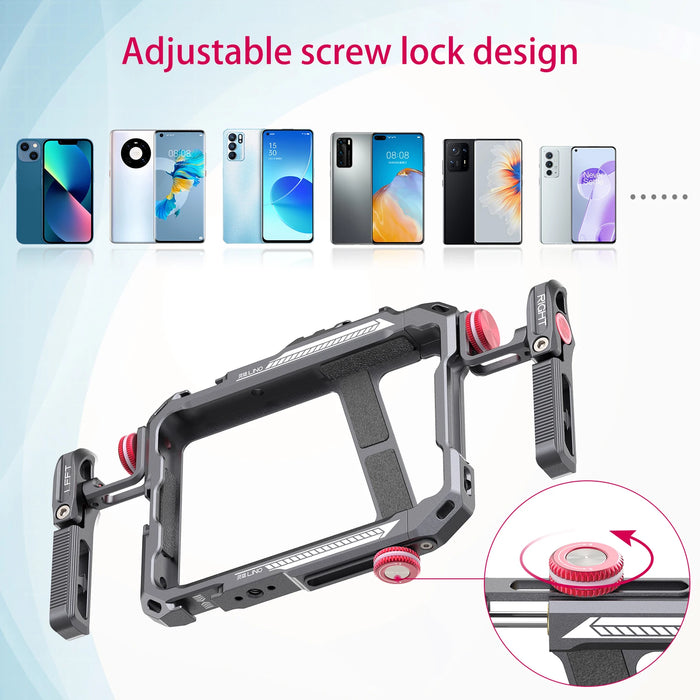 Ulanzi Lino Universal SmartPhone Cage Protective Case Cage with Side Handle Rig for iPhone 15 14 13 Samsung Huawei Xiaomi OPPO