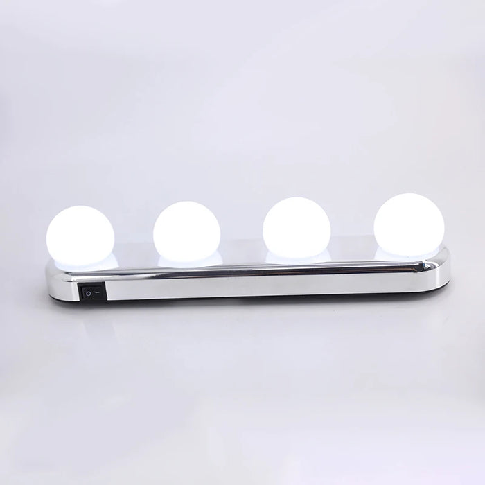 Portable LED 4/5 Bulbs Makeup Mirror Light Hollywood Vanity Lamp Wall Kit Night Lights for Dressing Table Desk Reading Lighting