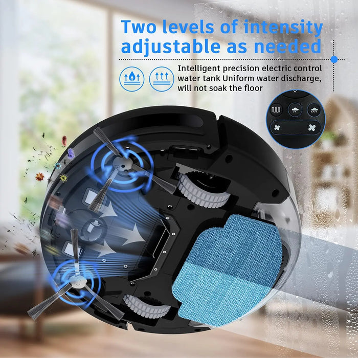 Onson Home Appliance 3 In1 Robotic Vacuum Cleaner Intelligent Robot Vacuum Mop Cleaner Floor Sweeper Vacuum Cleaner