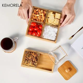 Bamboo Wooden Rectangular Tea Tray Solid Wood Serving Tray Kung Fu Tea Cup Tray Wooden Hotel Dinner Plate Snack Fruit Storage