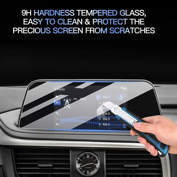 Tempered glass screen protector film For LEXUS RX350 RX450 2020 2021 2022 LCD Car radio GPS Navigation Interior accessories