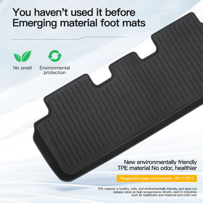 YZ For Tesla Trunk Mat Model Y Model 3 Floor Mat 2021-2023 Luggage Mat   TPE waterproof Anti-Slip Set Floor Liner Mat