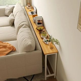 Simple Modern Sofa Gap Super Narrow Side Table Stitching Storage System Living Room Bedside Filling Multi-functional Tea Table