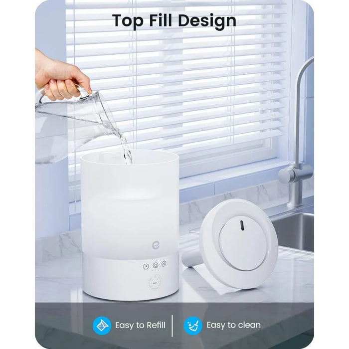 Cool Mist Humidifiers for Bedroom Large Room, 2.5L Smart WiFi Baby Air Humidifier with Top-Fill & 28dB Quiet