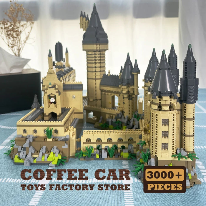 Creative Magic School Model Diamond Bricks Sets Medieval Castle MOC Building Blocks DIY Plastic Toys Adult Kids Christmas Gifts