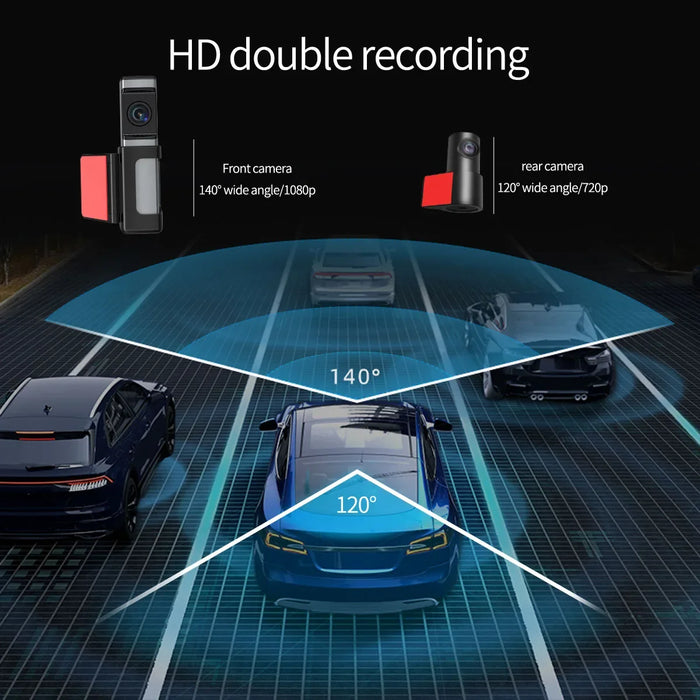 Mini hd 4k dash cam front and rear dual lens car dash camera 4k dashcam car dvr car camera wifi gps 4k dash cam