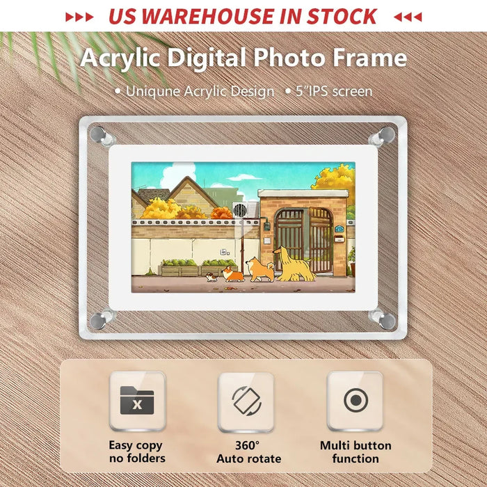 5 7 10.1 Inch Digital Video Picture Photo Frame For Gift Acrylic Electronic Frame