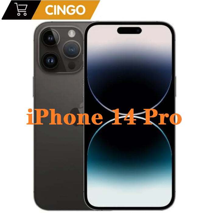 Unlocked Used Apple iPhone 14 Pro 128GB 256GB 512GB ROM 6GB RAM  Dual eSIM   6.1" OLED Face ID NFC A15  5G Smartphone