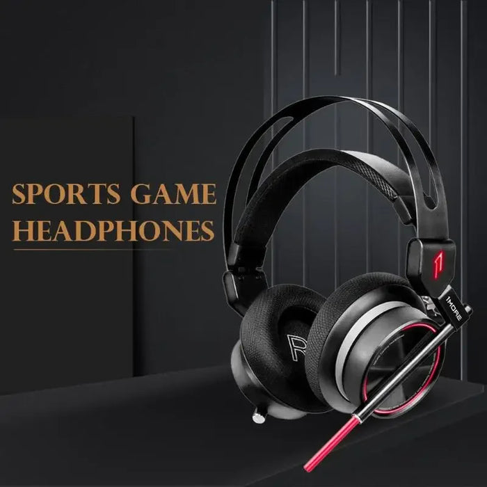 1MORE H1005 USB Gaming Headset Spearhead VR E-Sports Headphones 7.1 Surround Sound Game LED Light Earphone for PC Computer Gamer