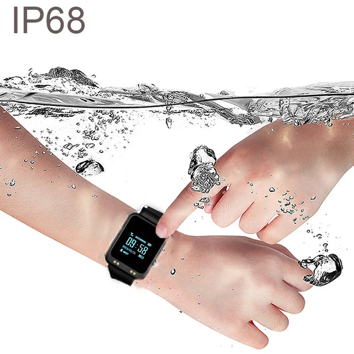 GPS Wrist Bracelet with SOS button Temperature Heart rate Blood Oxygen Monitor for Alzheimer Elderly