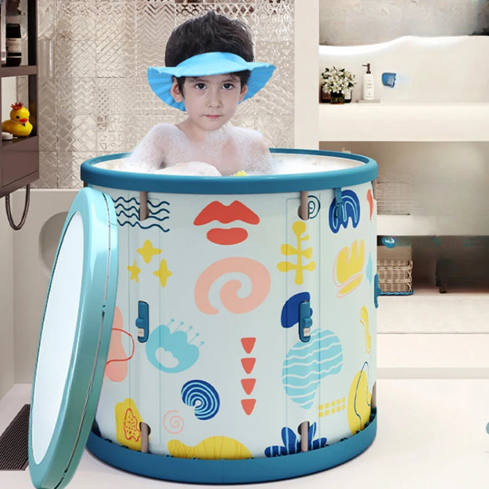 Child Bucket Foot Bath Roller Hair Wash Tub Portable Toilet Comfortable Foldable Children Fabric Tina Plegable Buckets Bathtub