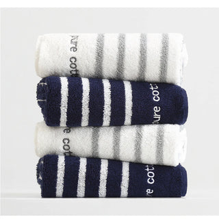 Pure Cotton Hand Towel Soft Striped Face Towel Bath Strong Water Absorption Bathroom Towel