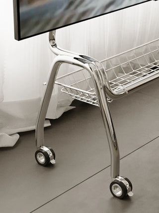 Mobile Art TV Stand Floor Stand Stroller TV Rack All-in-One Machine Hanger Wheeled Floor Trolley