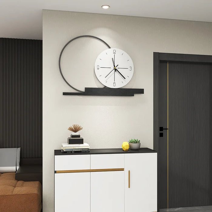 51*36cm Mute Wall Clock Hanging Watch Living Room Light Luxury Fashion Home Clocks Hanging Wall Modern Simple Decoration NEW