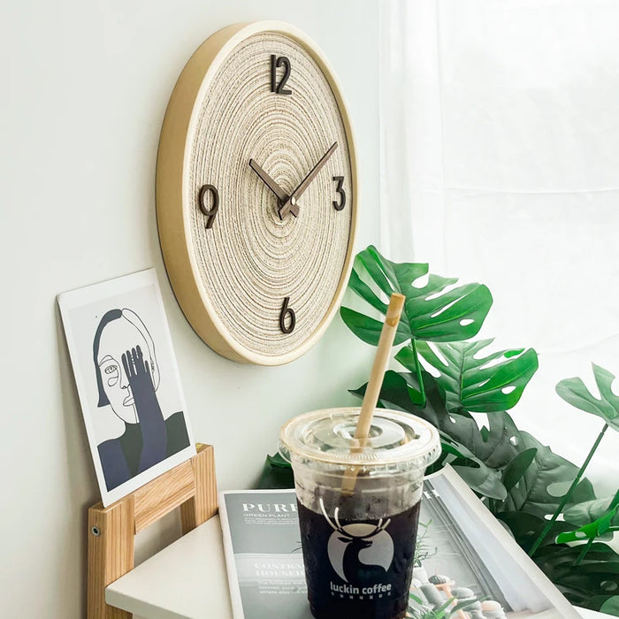 Solid Wood Wall Clocks Living Room Silent Personality Wooden Clock Household Nordic Modern Simple Hanging Watch Decorative Art