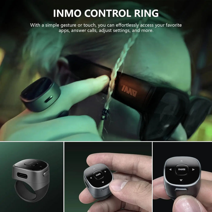 INMO Air2 AR Smart Glasses Dual Screen Touch Portable HD Full Color Display Mobile Computer Screen Projection Translation Prompt