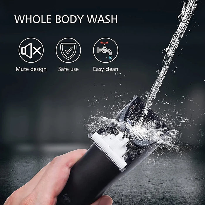 Body Hair Trimmer For Men Women Electric Groin Pubic Hair Trimmer Face Beard Back Bikini Ball Shaver Waterproof For Wet Dry