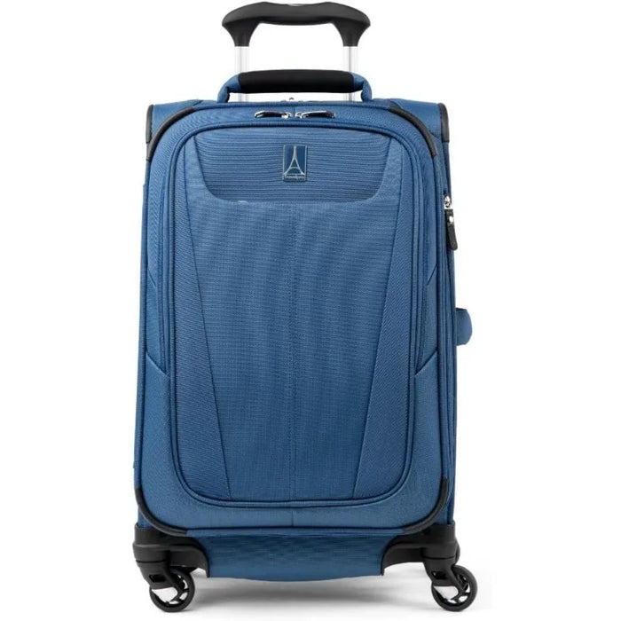 Travelpro Maxlite 5 Softside Expandable Luggage with 4 Spinner Wheels, Lightweight Suitcase, Men and Women, Azure Blue