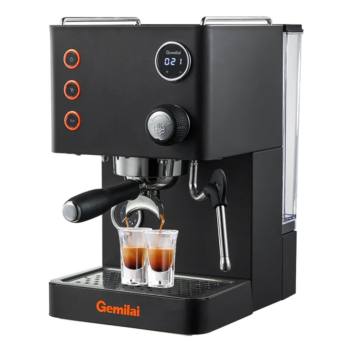 New Stock CRM3007L Luxury 2 In 1 With Milk Frother Small Professional Latte Cappuccino Espresso Coffee Maker Machine