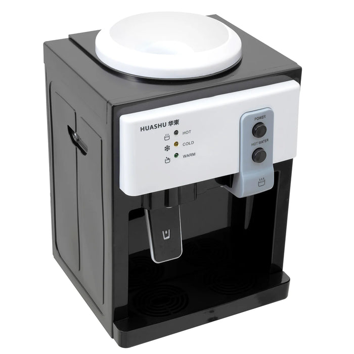 5 Gallons Countertop Hot and Cold Water Dispenser 3 Temperature Settings Top Loading Drinking Machine Home Office Use