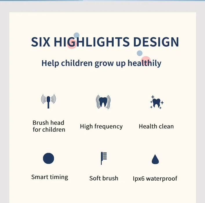 High Quality Smart Waterproof Cartoon Rotating Electric Tooth Brush Kids Electric Toothbrush For Children