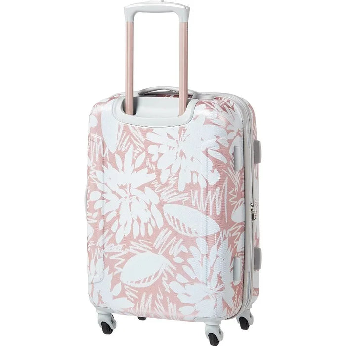 Moonlight Hardside Expandable Luggage with Spinner Wheels, Ascending Gardens Rose Gold, Carry-On 21-Inch