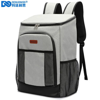 DENUONISS Thermal Bag Food Door 100% Leakproof Large Capacity 30L Cooler Backpack Thermal Container Big Insulation Bag Fast