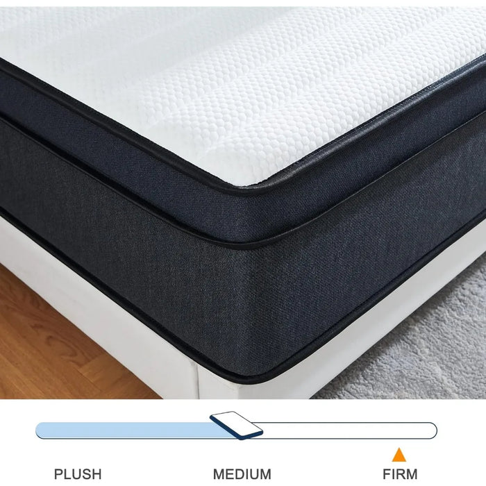 Full Mattress, 12 Inch Hybrid Mattress in a Box with Gel Memory Foam, Individually Wrapped Pocket Coils Innerspring,