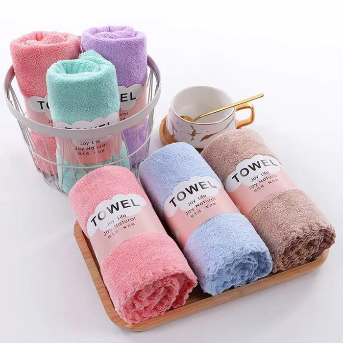 Face Towel Thickened Microfiber Absorbent High-density Coral Fleece Towel Quick Dry Clean Face Soft Absorbent Towel