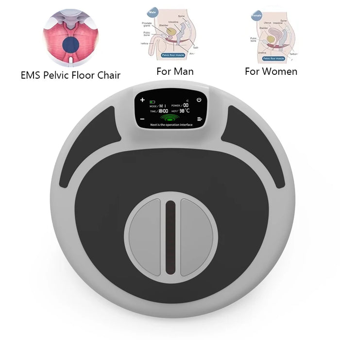 EMS Pelvic Floor Chair Muscle Stimulator Kegel Exercise Trainning Postpartum Repair Machine for Woman and Man ﻿