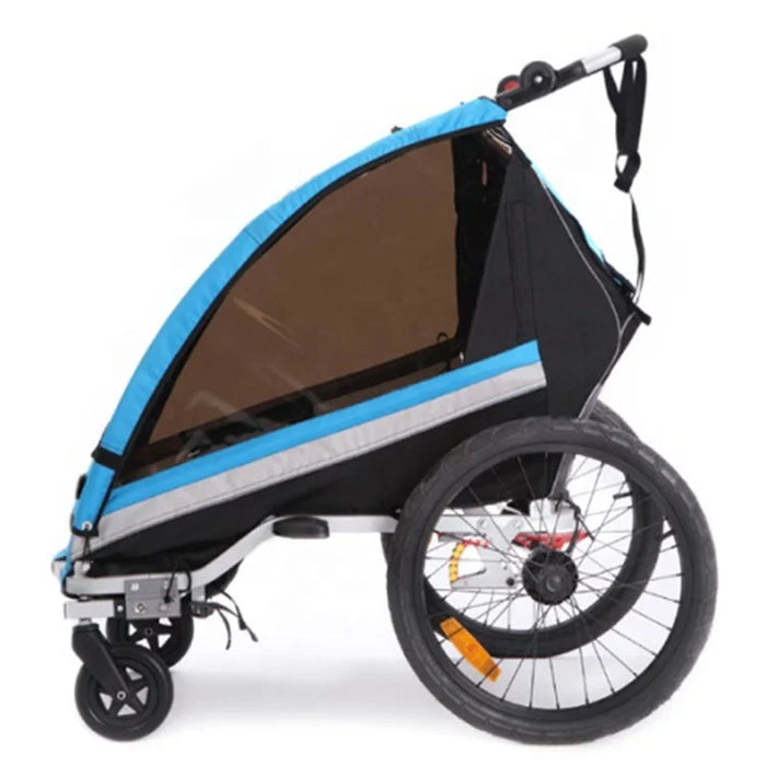 Garden outdoor Kids pet Bicycle walking Carrier rack Trailer Stroller Four wheels 2 in 1 wheeled cargo trailer