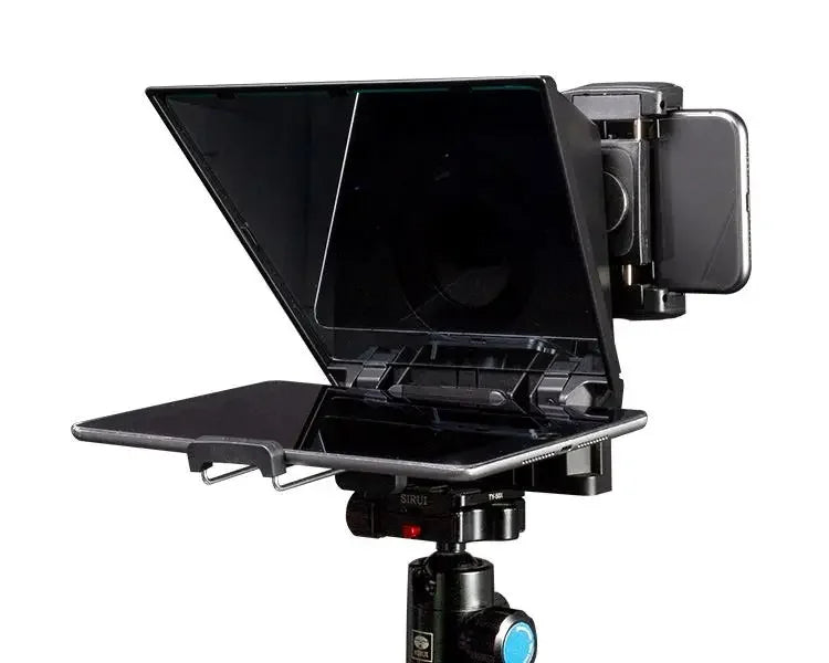 TP2A Portable 8-inch Teleprompter supports up to 8" Smartphone/Tablet Prompting Smartphone DSLR Shooting with Remote C