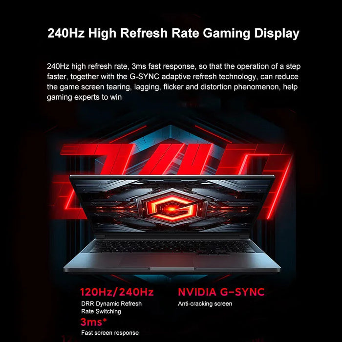 2024 Xiaomi Redmi G Pro Gaming Laptop 16 Inch 2.5K 240Hz E-Sports Screen Netbook i9-14900HX 16GB 1TB RTX4060 Gaming Notebook PC