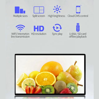 32 Inch Super Narrow Frame Android Smart TV LCD Screen Advertising Players Digital Signage for Wall Mount