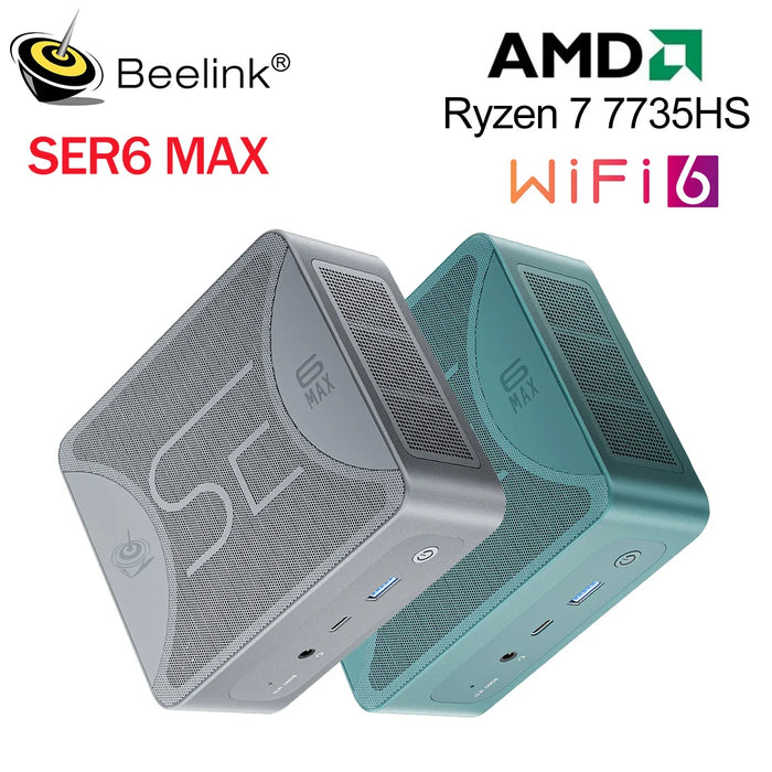 Beelink Mini PC AMD Ryzen 5 5560U 7 5700U 5800H SER5 Pro Max Desktop Gaming Computer WiFi6 BT5.2 DDR4 16GB 500GB SSD 32GB 1T