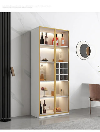 Wall Display Wine Cabinets Living Room Luxury Modern Kitchen Wine Cabinets Simplicity Glass Botellero Vino Bar Furniture