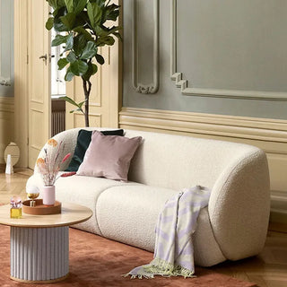 White Nordic Sectional Sofa Fabrics Lazy Salon Italian Comfortable Double Soft Sofa Relax Arm Living Room Luxury Furniture Decor