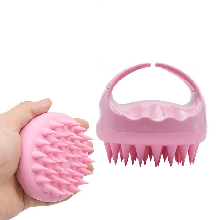 high quality silicone head Scalp Massage Brush barber shop soft bristle hair wash brush household shower clean brush