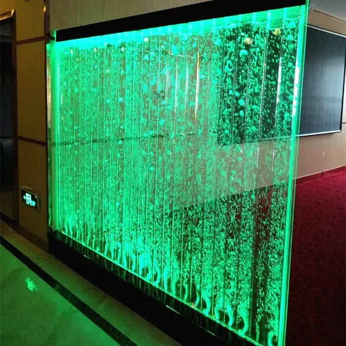 Large bubble screen wine cabinet, water curtain wall, porch decoration, partition, fish tank, water curtain decoration