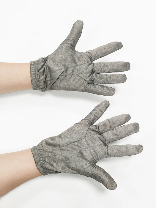 Silver Fiber Gloves Antistatic Conductive Material Screen Touch Mittens Antibacterial EMF Shielding Hand Protection