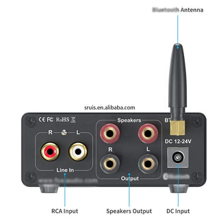 Audio BT20A TPA3116D2 Sound Power Amplifier 100W Mini HiFi Stereo Audio Class D Amp Bass Treble For Speakers