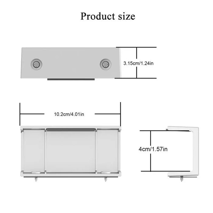 Laptop Rack Under Desk Under Desk Holder Shelf Rack Storage Bracket Protective Tray Organizer Bracket With Screws For Cable Box