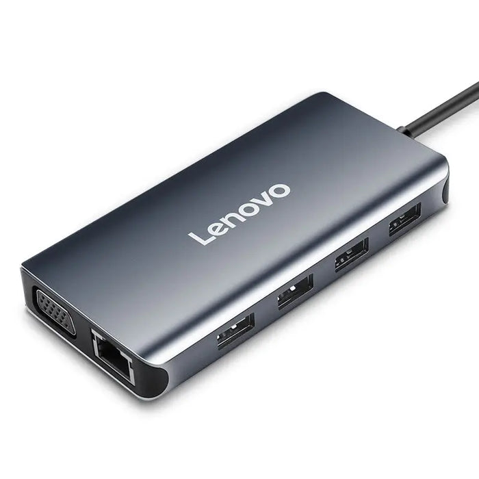 Lenovo 8 In 1 USB C HUB Multi USB 3.0 2.0 HDMI VGA Docking Station Type C Port For Macbook Laptop PC LX0808