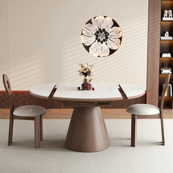 Kitchen Table Dining Room Wooden Modern Rooms Reception Tables Extendable Service Oval Wood Multifunction Mesa Home Furniture