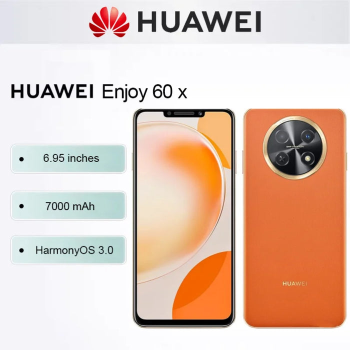 HUAWEI Enjoy 60X Smartphone 7000mAh Battery 6.95 inch Dual SIM 50MP Camera Original Mobile phones 128GB/256GB ROM Cell phone