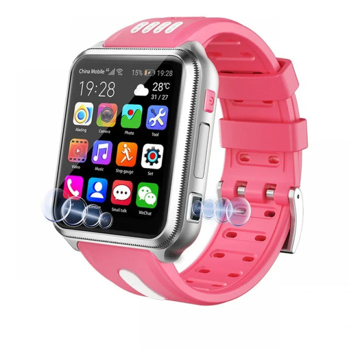 Df 4G GPS Wifi Location Student/Children Smart Watch Phone Android System App Install Bluetooth Smartwatch SIM Card