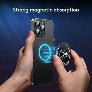 Eary Magsafe Phone Ring Holder Strong Magnetic Phone Grip Portable Lazy Bracket 360° Rotatable Metal Phone Stand Holder